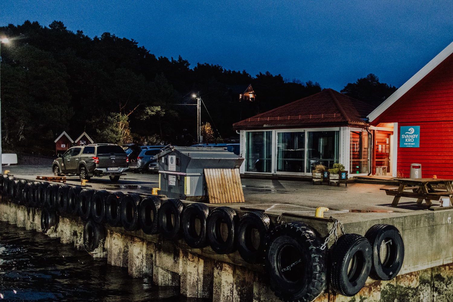 Bilete frå kaia på Svanøy