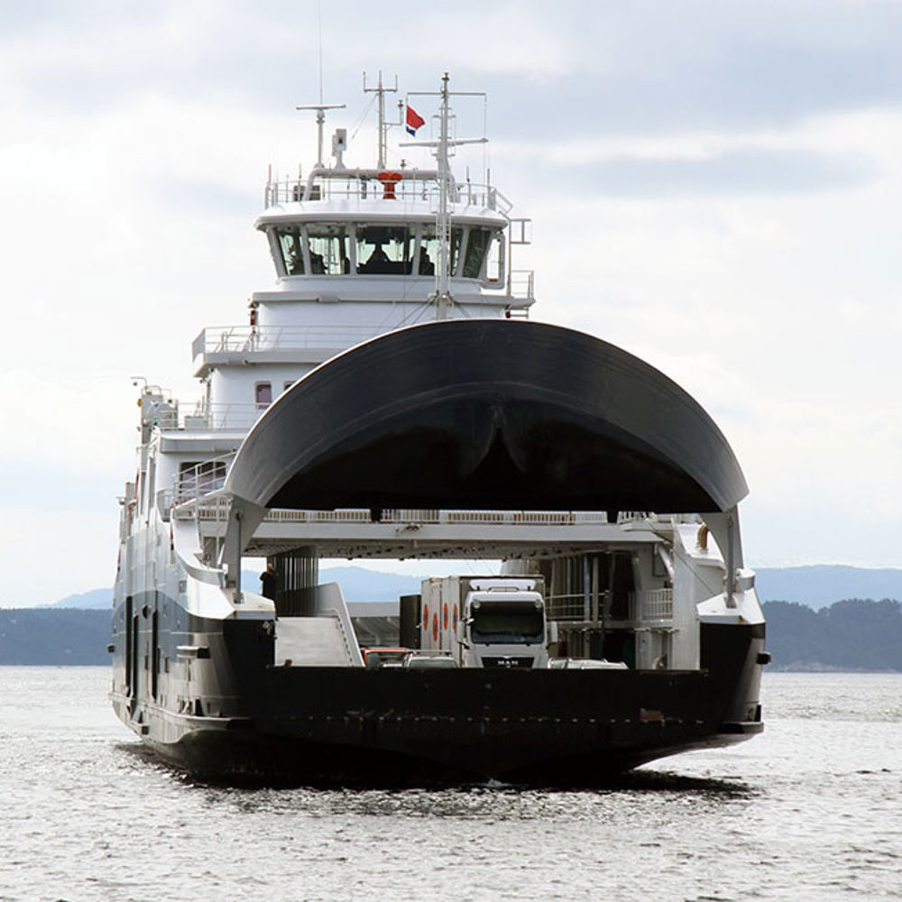 Ferja Møkstrafjord. Foto:Skyss